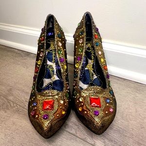 Irregular Choice Rosie Joy Heels Gemstones Princess Royal Shoes Size 6
